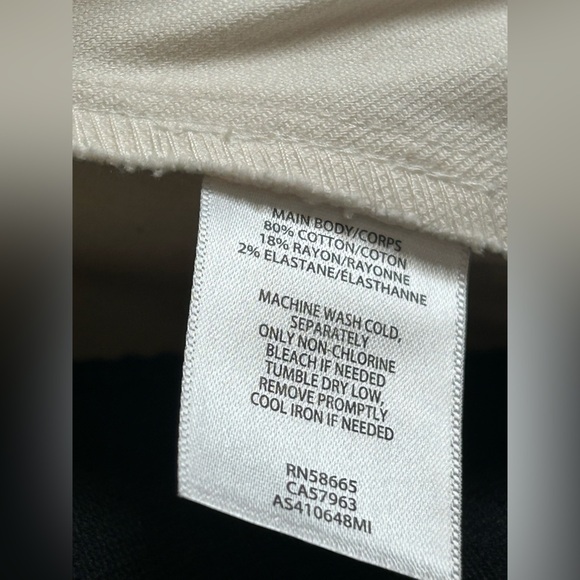 1901 Ivory White Denim Button Front Stretch Jacket Size Large - Picture 5 of 6